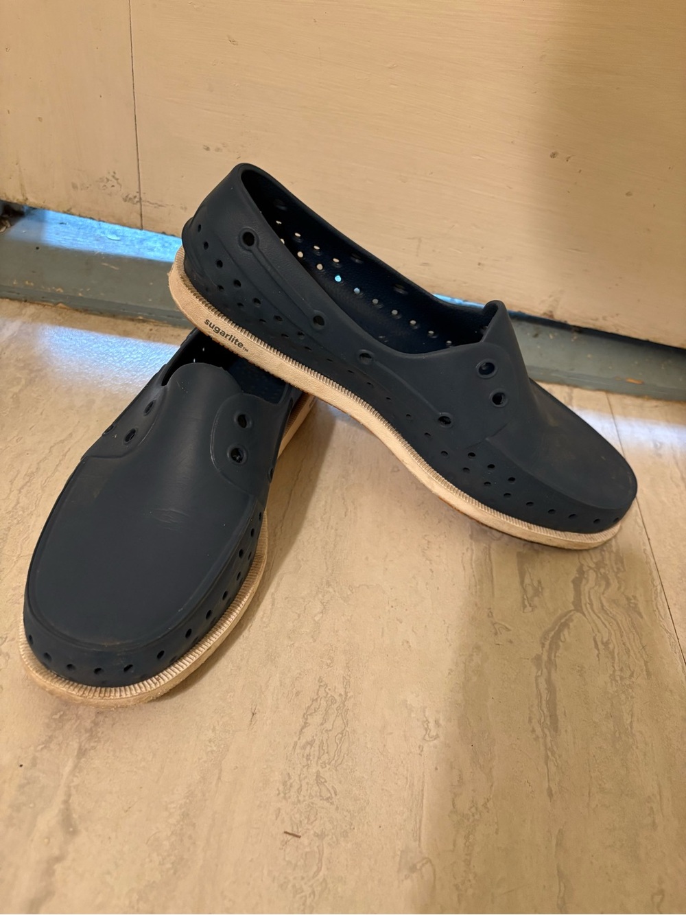 Native Shoes Navy Blue Slip-On Flats